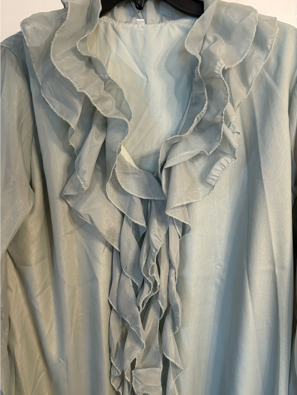 Amazon Mint Long Sleeve Ruffle Dress